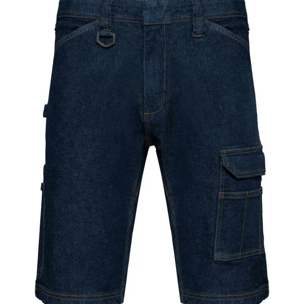WK. Designed To Work WK715 - Bermuda denim multipoches homme