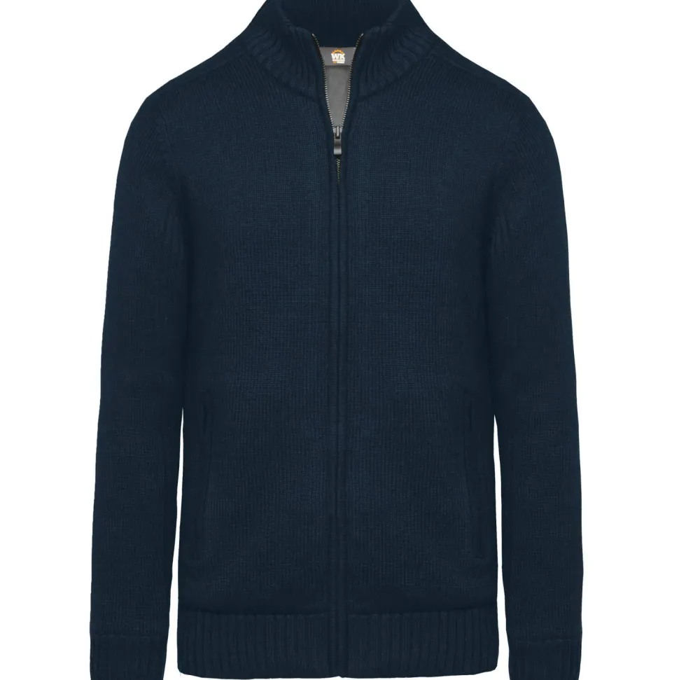 WK. Designed To Work WK959 - Cardigan doublé polaire homme