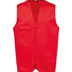 WK. Designed To Work WK608 - Gilet polycoton multipoches unisexe