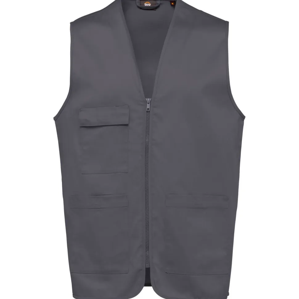 WK. Designed To Work WK608 - Gilet polycoton multipoches unisexe