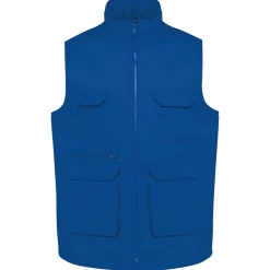 WK. Designed To Work WK607 - Gilet polycoton multipoches rembourré unisexe