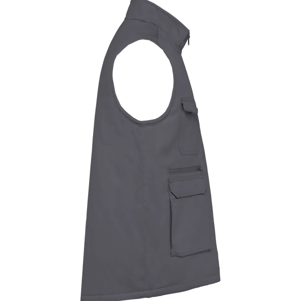 WK. Designed To Work WK607 - Gilet polycoton multipoches rembourré unisexe
