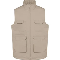 WK. Designed To Work WK607 - Gilet polycoton multipoches rembourré unisexe
