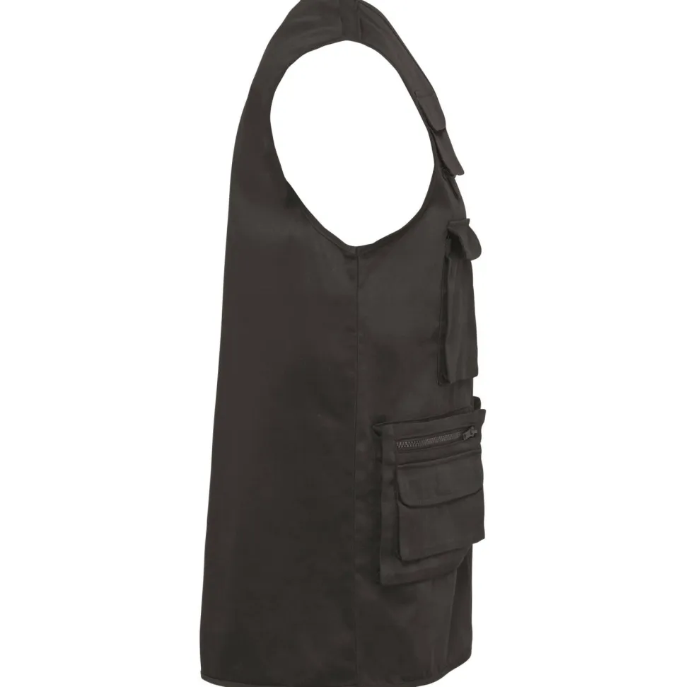 WK. Designed To Work WK609 - Gilet polycoton multipoches doublé unisexe