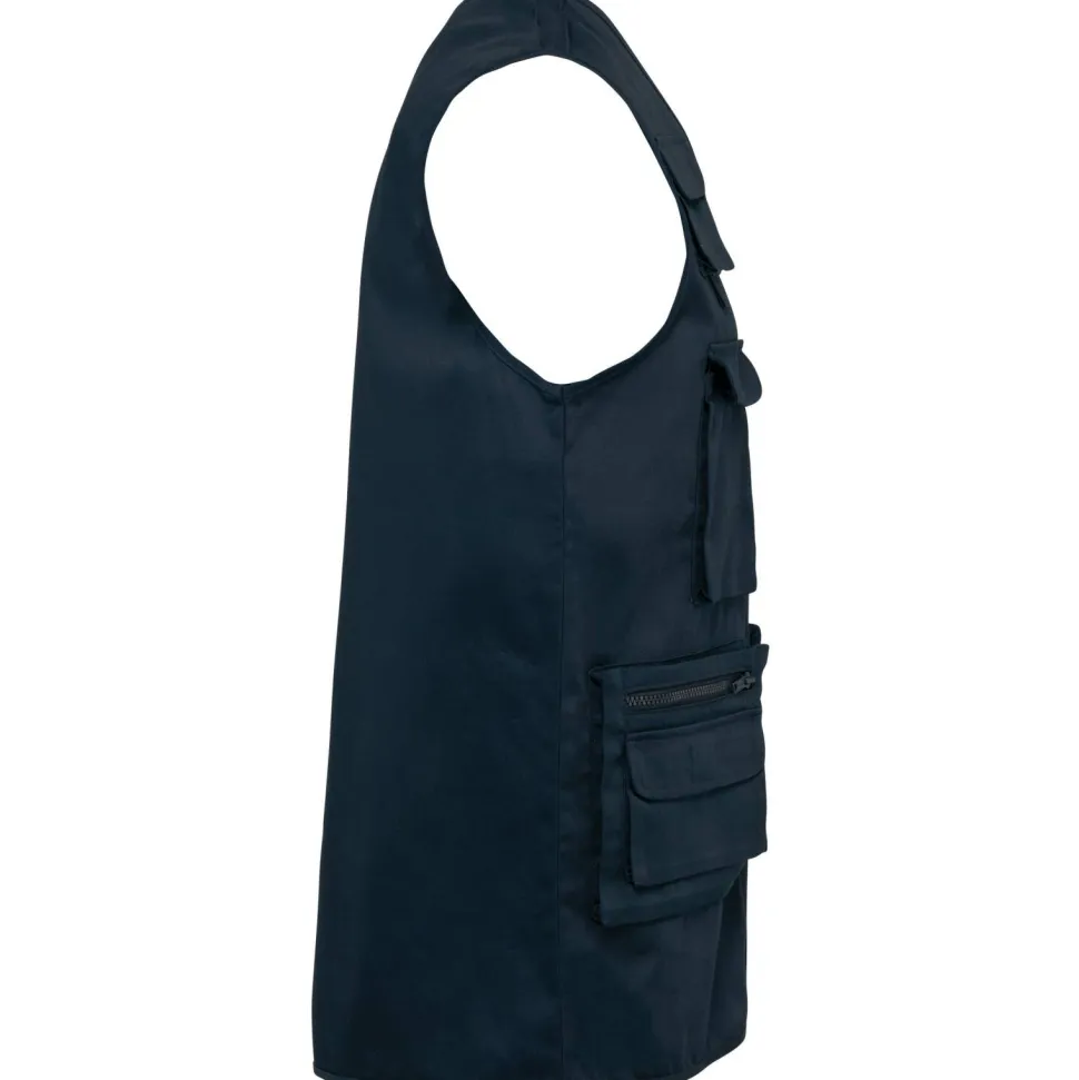 WK. Designed To Work WK609 - Gilet polycoton multipoches doublé unisexe