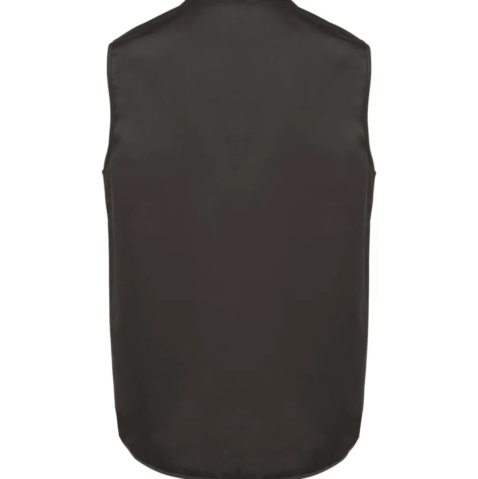 WK. Designed To Work WK609 - Gilet polycoton multipoches doublé unisexe