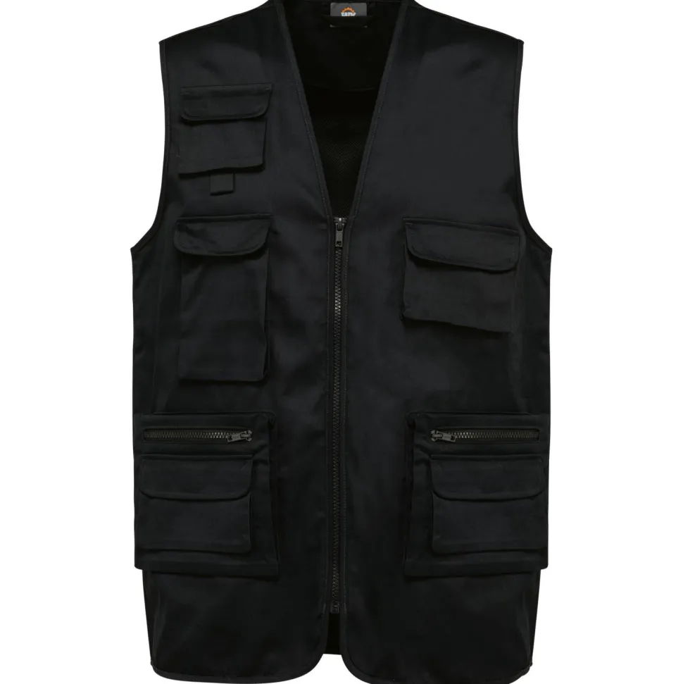 WK. Designed To Work WK609 - Gilet polycoton multipoches doublé unisexe