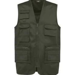 WK. Designed To Work WK609 - Gilet polycoton multipoches doublé unisexe