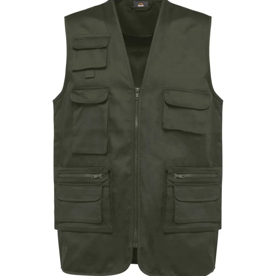 WK. Designed To Work WK609 - Gilet polycoton multipoches doublé unisexe