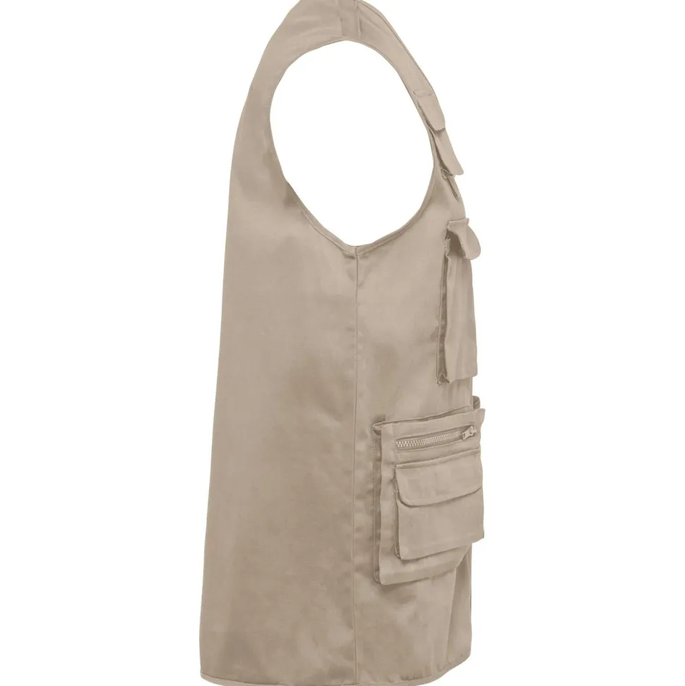 WK. Designed To Work WK609 - Gilet polycoton multipoches doublé unisexe
