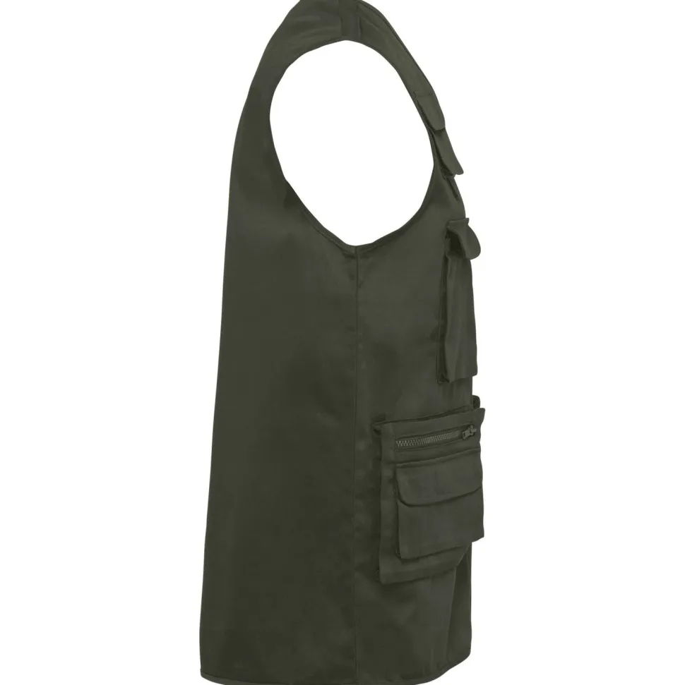 WK. Designed To Work WK609 - Gilet polycoton multipoches doublé unisexe