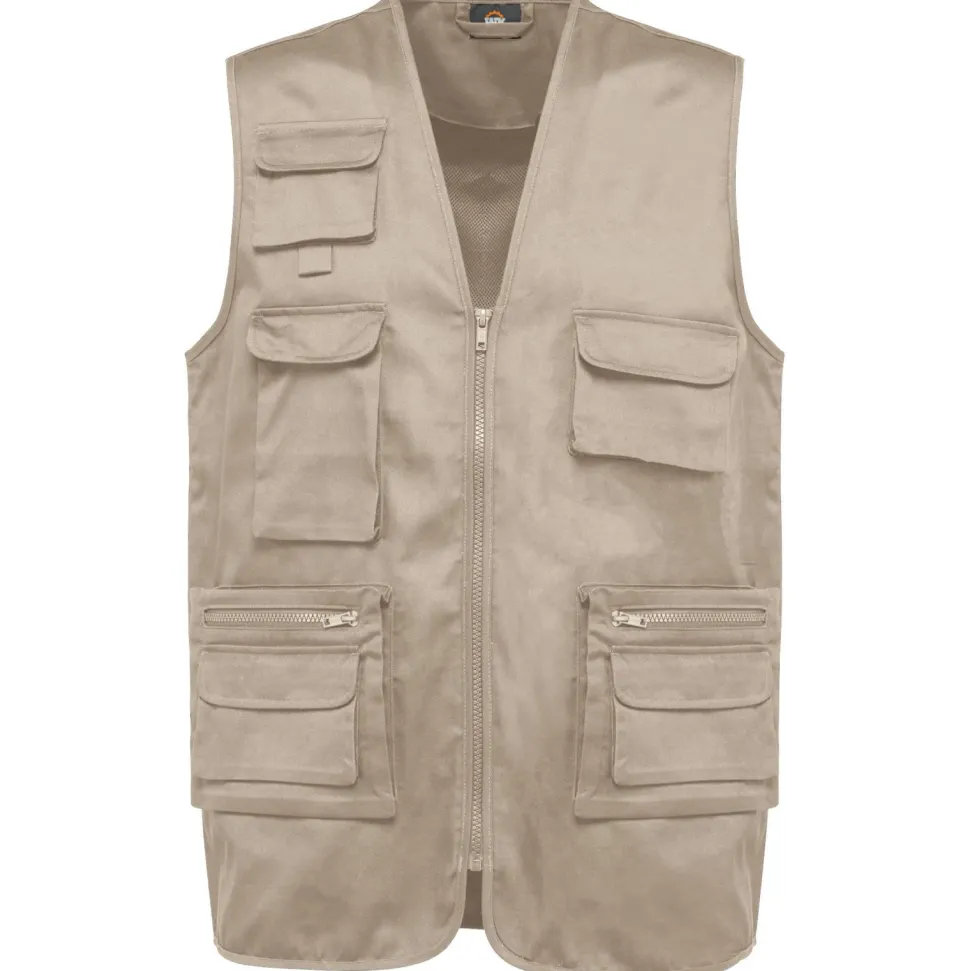 WK. Designed To Work WK609 - Gilet polycoton multipoches doublé unisexe
