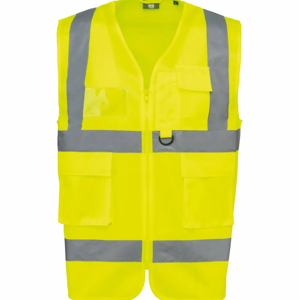 WK. Designed To Work WK618 - Gilet de sécurité haute visibilité recyclé avec zip unisexe