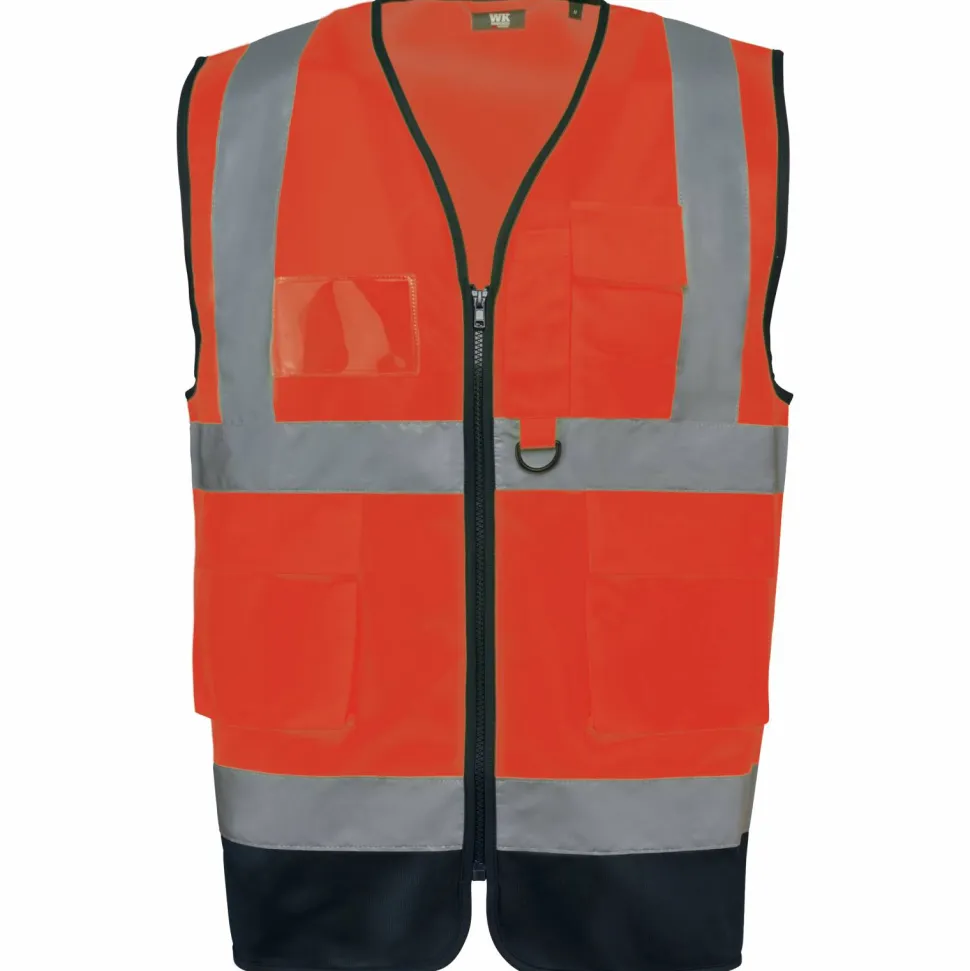 WK. Designed To Work WK618 - Gilet de sécurité haute visibilité recyclé avec zip unisexe