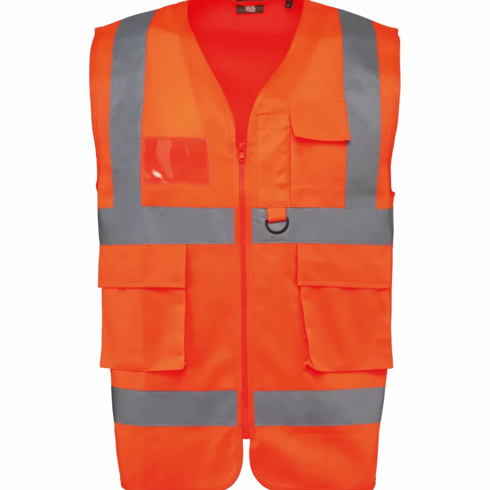 WK. Designed To Work WK618 - Gilet de sécurité haute visibilité recyclé avec zip unisexe