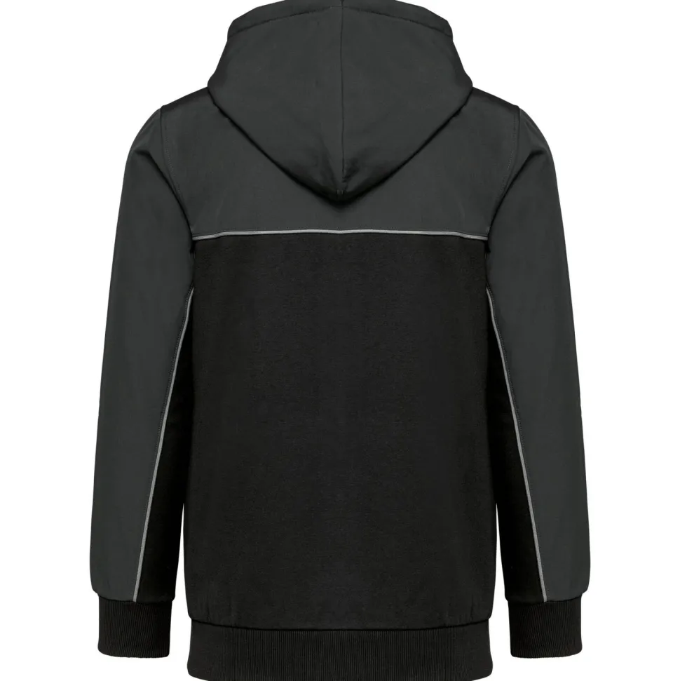 WK. Designed To Work WK410 - Hoodie éco-responsable bicolore avec fermeture éclair