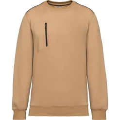 WK. Designed To Work WK403 - Sweat-shirt DayToDay zip poche contrasté unisexe