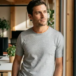 WK. Designed To Work WK302 - T-shirt écologique à col rond pour homme