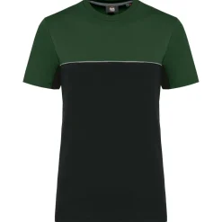 WK. Designed To Work WK304 - T-shirt bicolore écoresponsable manches courtes unisexe