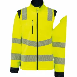 WK. Designed To Work WK460 - Veste softshell de sécurité recyclée avec manches détachables unisexe