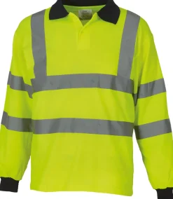 Yoko YHVJ310 - POLO MANCHES LONGUES HAUTE VISIBILITÉ