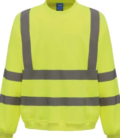 Yoko YHVJ510 - Sweat-shirt haute visibilité col rond