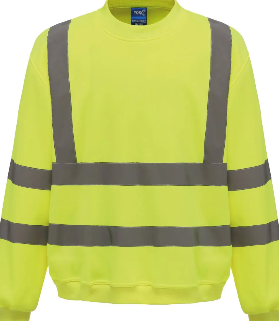 Yoko YHVJ510 - Sweat-shirt haute visibilité col rond