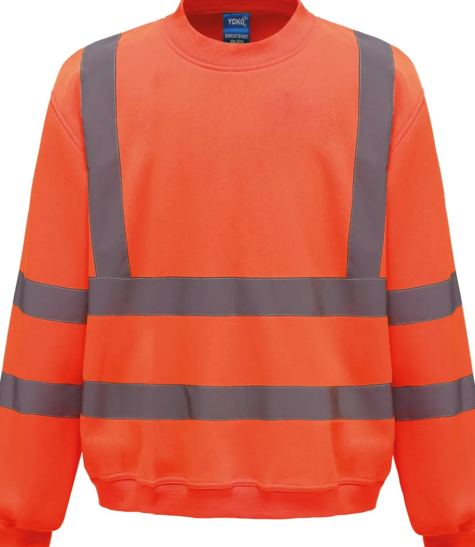Yoko YHVJ510 - Sweat-shirt haute visibilité col rond