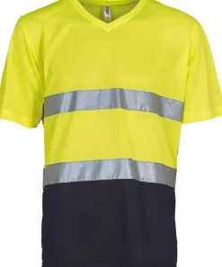 Yoko YHVJ910 - T-shirt col V haute visibilité Top Cool
