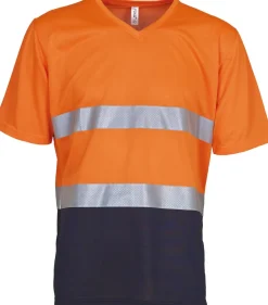 Yoko YHVJ910 - T-shirt col V haute visibilité Top Cool