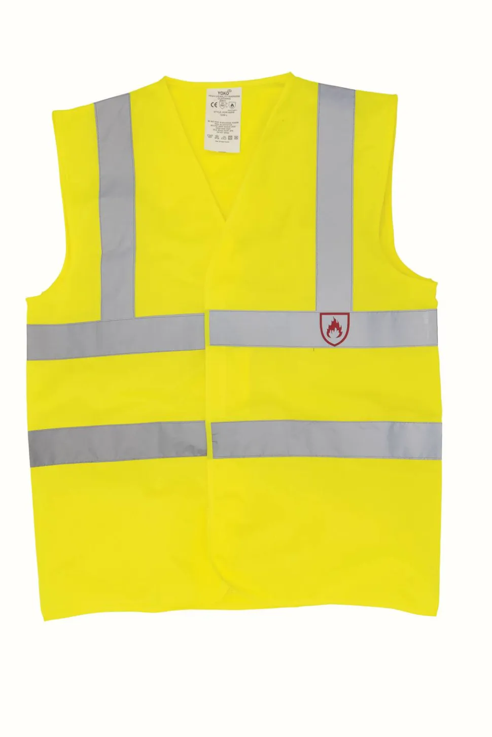 Yoko YHVW100FR - GILET HAUTE VISIBILITÉ & LSF (CHALEUR ET FLAMME)