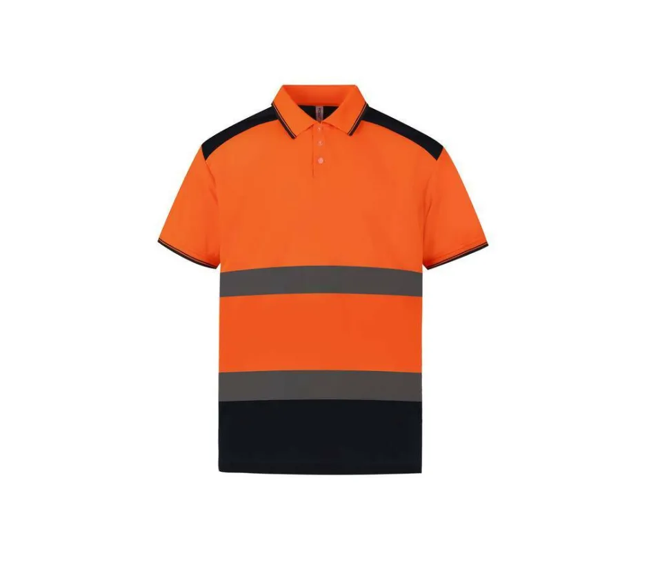 YOKO YK220 - Polo Bicolore Réfléchissant Haute Visibilité