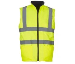 YOKO YK008F - Bodywarmer réversible haute visibilité