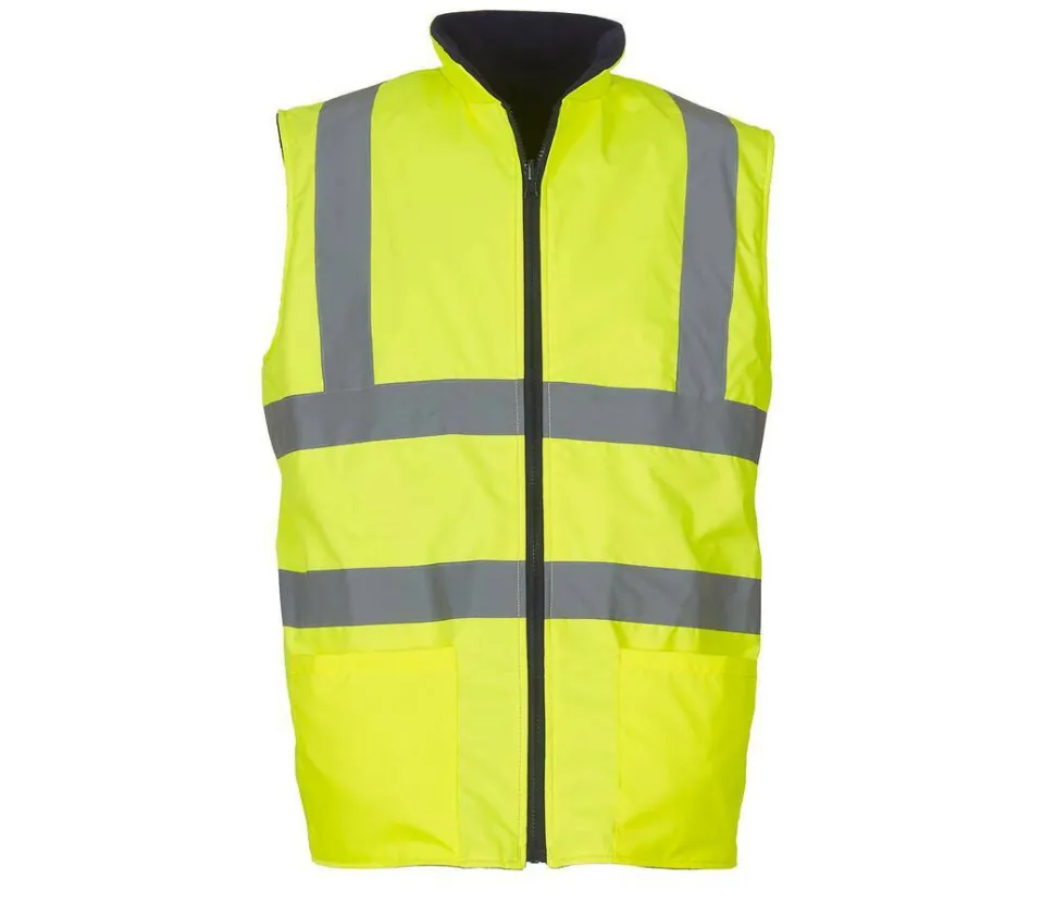 YOKO YK008F - Bodywarmer réversible haute visibilité