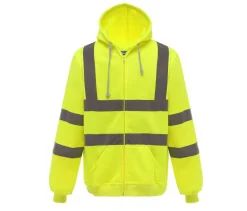 YOKO YKK07 - Sweat capuche zippé haute visibilité