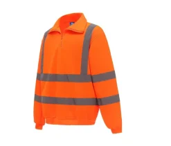 YOKO YKK06 - Sweat col zippé haute visibilité