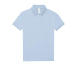 B&C BCW461 - Polo Femme Élégant en Coton Pré-Rétréci