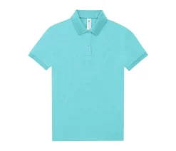 B&C BCW461 - Polo Femme Élégant en Coton Pré-Rétréci