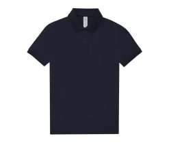 B&C BCW461 - Polo Femme Élégant en Coton Pré-Rétréci