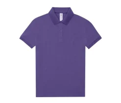 B&C BCW461 - Polo Femme Élégant en Coton Pré-Rétréci
