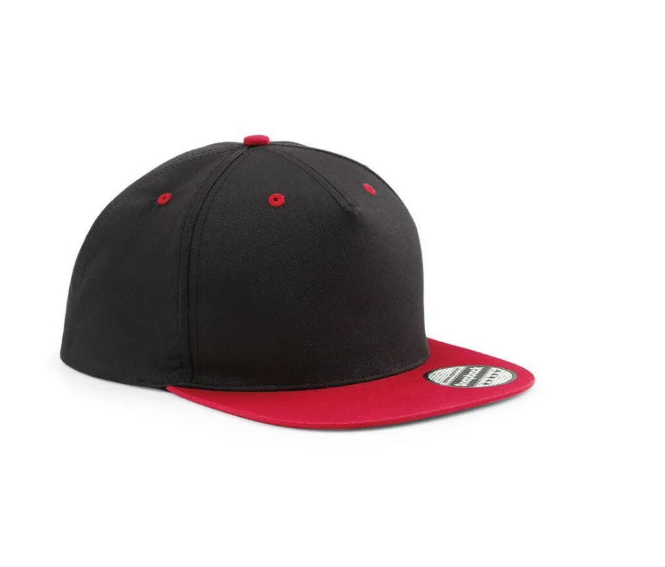 Beechfield BF610C - Casquette 5 pans avec visière contrastée