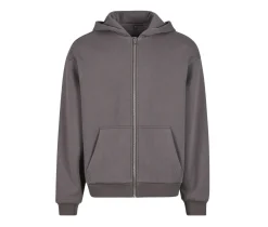BUILD YOUR BRAND BY285 - FLUFFY ZIP HOODY