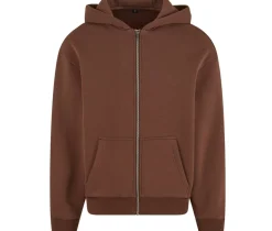 BUILD YOUR BRAND BY285 - FLUFFY ZIP HOODY