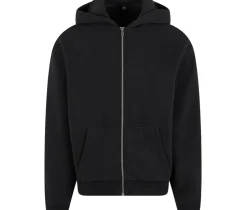 BUILD YOUR BRAND BY285 - FLUFFY ZIP HOODY
