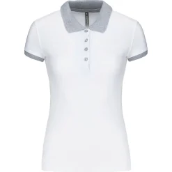 Kariban K259 - Polo piqué bicolore femme