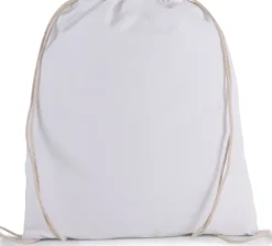 Kimood KI0147 - Petit sac à dos en coton bio avec cordelettes