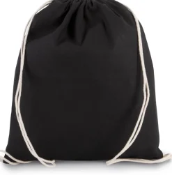 Kimood KI0147 - Petit sac à dos en coton bio avec cordelettes