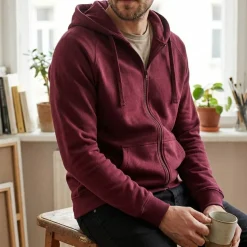 NEUTRAL T63301 - Sweat à capuche zippé en coton Tiger