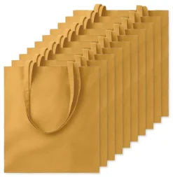 Pack de 10 GiftRetail MO9268 - COTTONEL COLOUR + Sac shopping coton 140gr/m²
