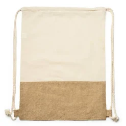 Stamina BO7557 - WILKES Sac à dos avec cordon de serrage en coton éco ligne 120 g / m² et jute